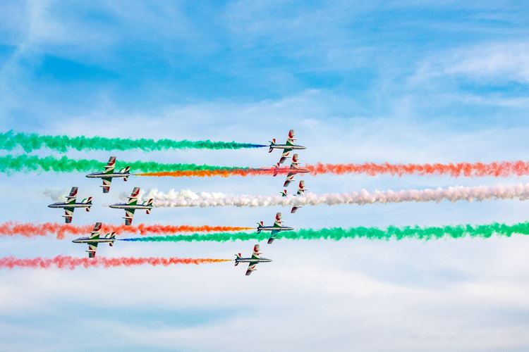 Tradiční letecká show v Lido di Jesolo