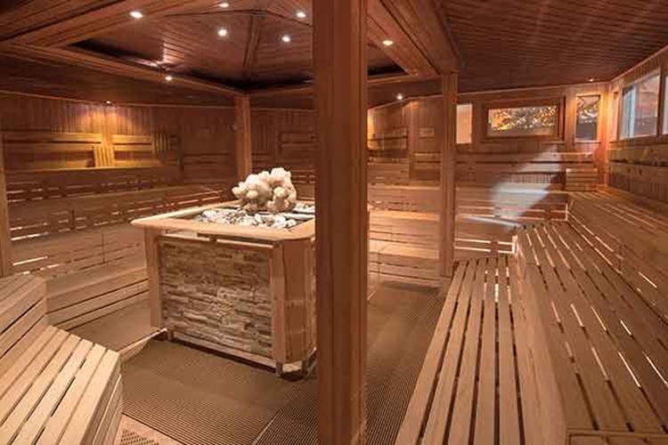 Jedna z mnoha saun v Saunovém světě