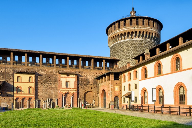 Hrad Castello Sforzesco