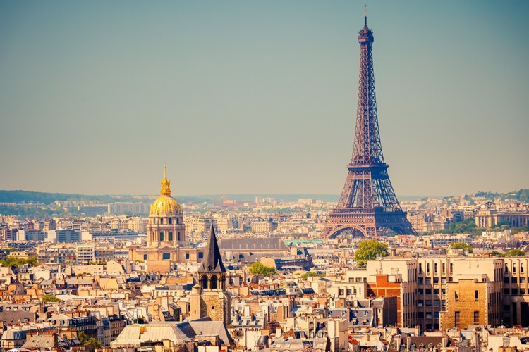 Panorama Paříže s Eiffelovou věží