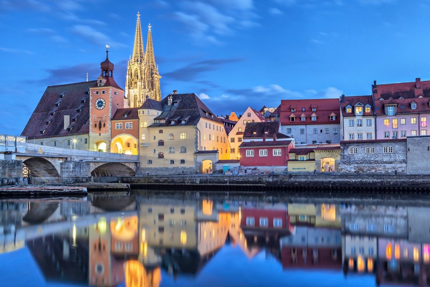 Bavorské město Regensburg