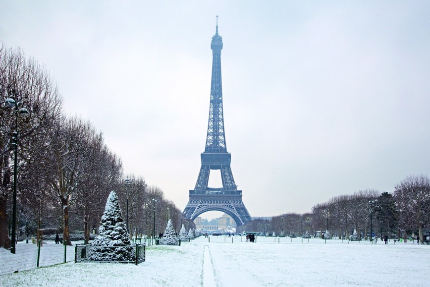 Zimní Eiffelova věž