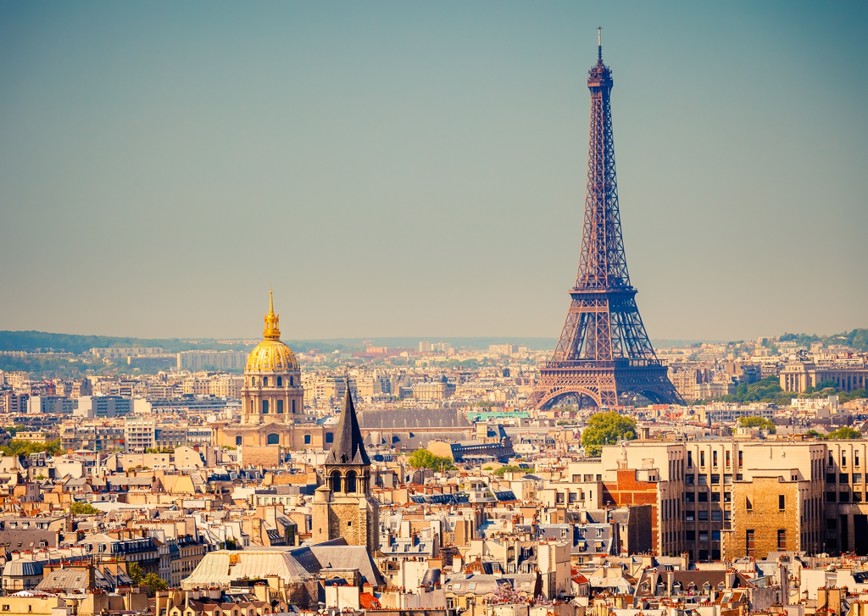 Panorama Paříže s Eiffelovou věží
