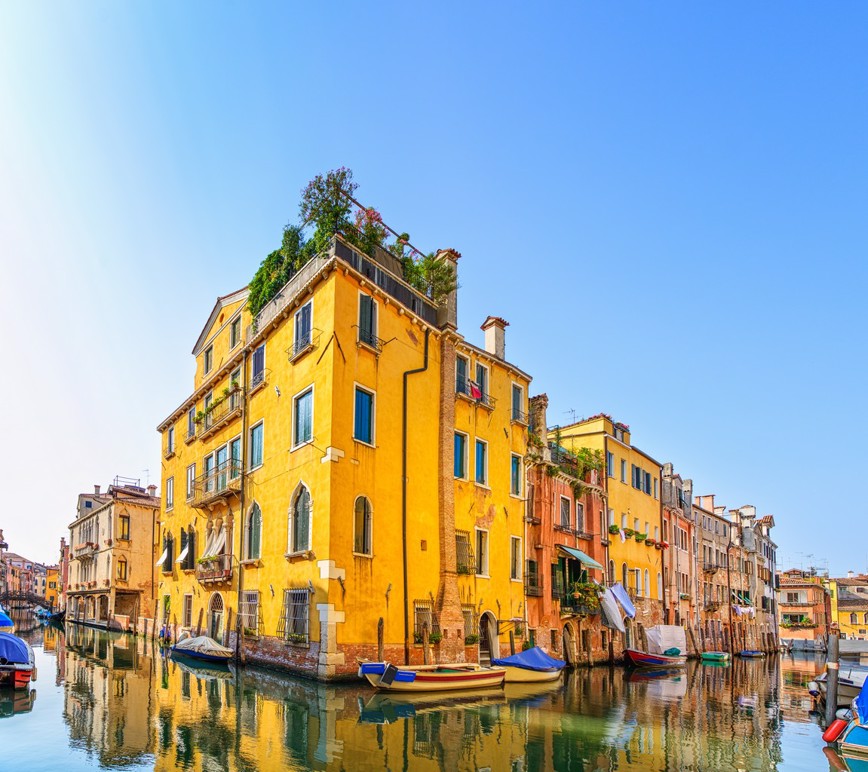 Benátské domy na laguně