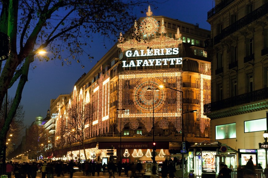 Adventní zájezd do Paříže - Obchodní dům Galeries Lafayette