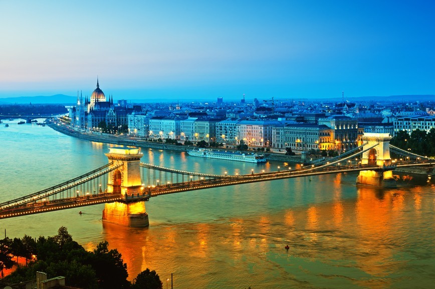 Panoramatický pohled na Budapešť