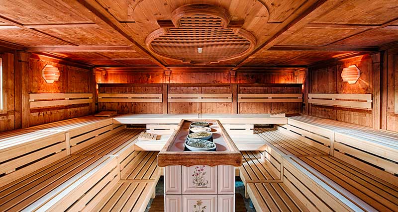Jedna z mnoha nádherných saun
