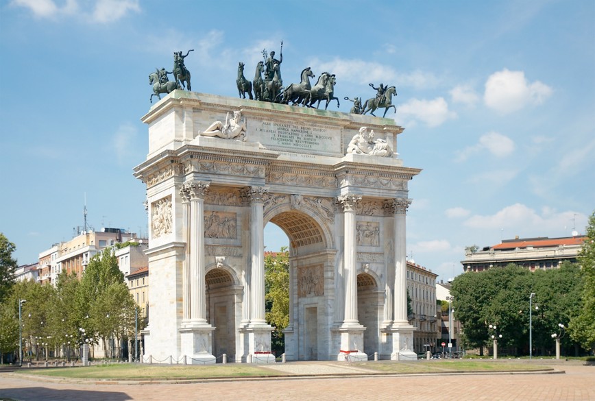 Triumfální oblouk Arco della Pace nebo-li Oblouk míru