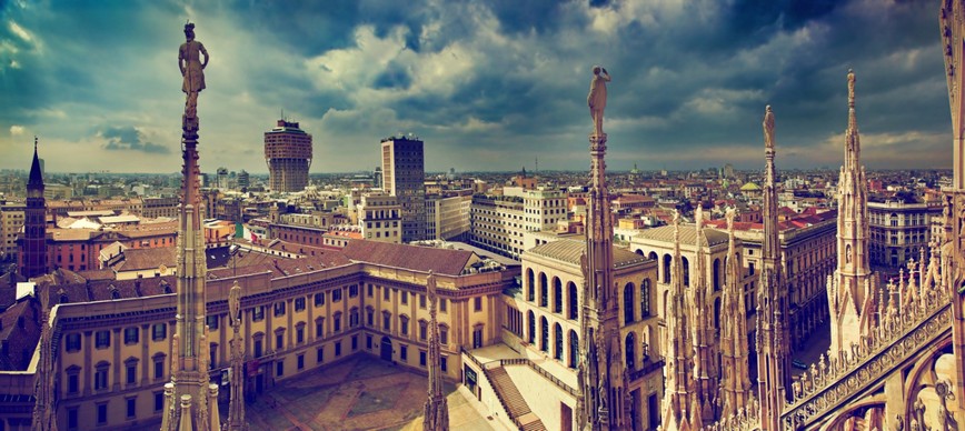 Panorama města Miláno