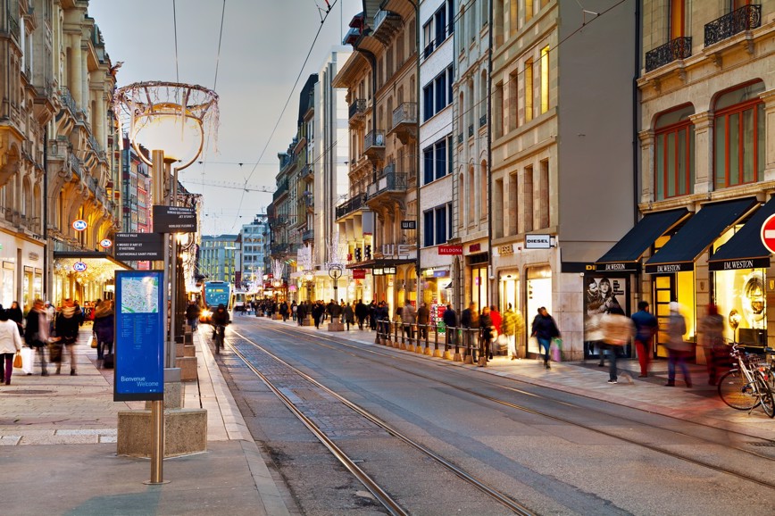 Centrum města Ženeva