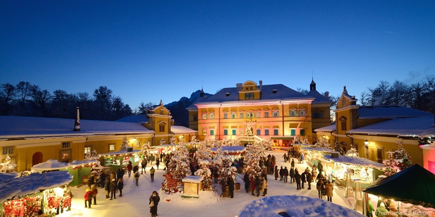 Zámek Hellbrunn a rukodělné vánoční trhy