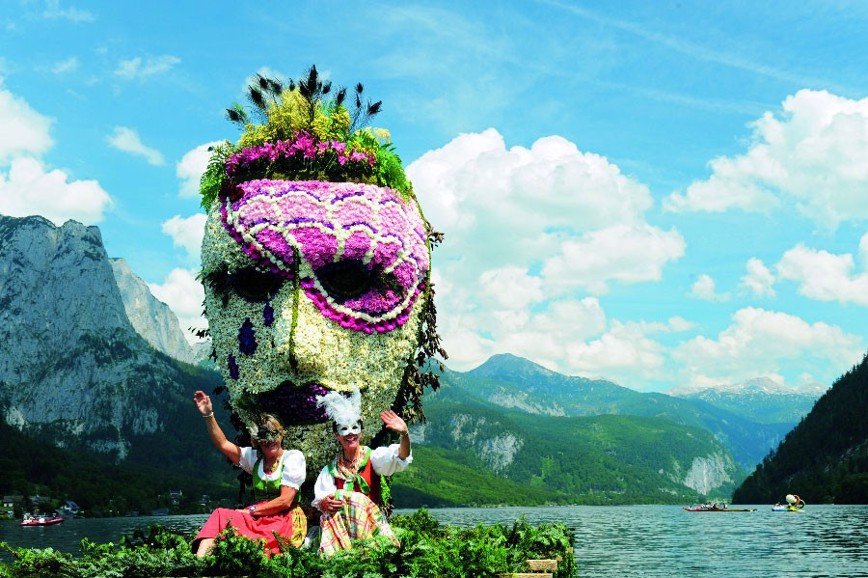 Festival narcisů na jezeře Grundlsee